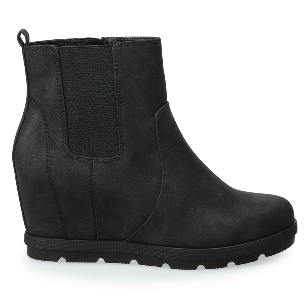 Sonoma Goods For Life Mayfly Hidden Wedge Ankle Boots – Black, Size 8.5 (NIB) - Picture 3 of 8